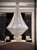 Bel Air monumental Asfour crystal chandelier gallery video showing tiered crystal detail and brilliant light refraction.