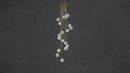 3D video of the Alabaster Stella chandelier by HDLS lighting Ltd
