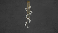 3D video of the Alabaster Stella chandelier by HDLS lighting Ltd