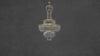 Video preview of La Scala Crystal Sovrano chandelier featuring 18K gold finish and crystal lighting.