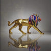 Video of AHURA Swarovski crystal lion sculpture showing full body in motion