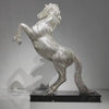 Video showing AZAR crystal stallion sculpture reflecting light across Swarovski crystal surface