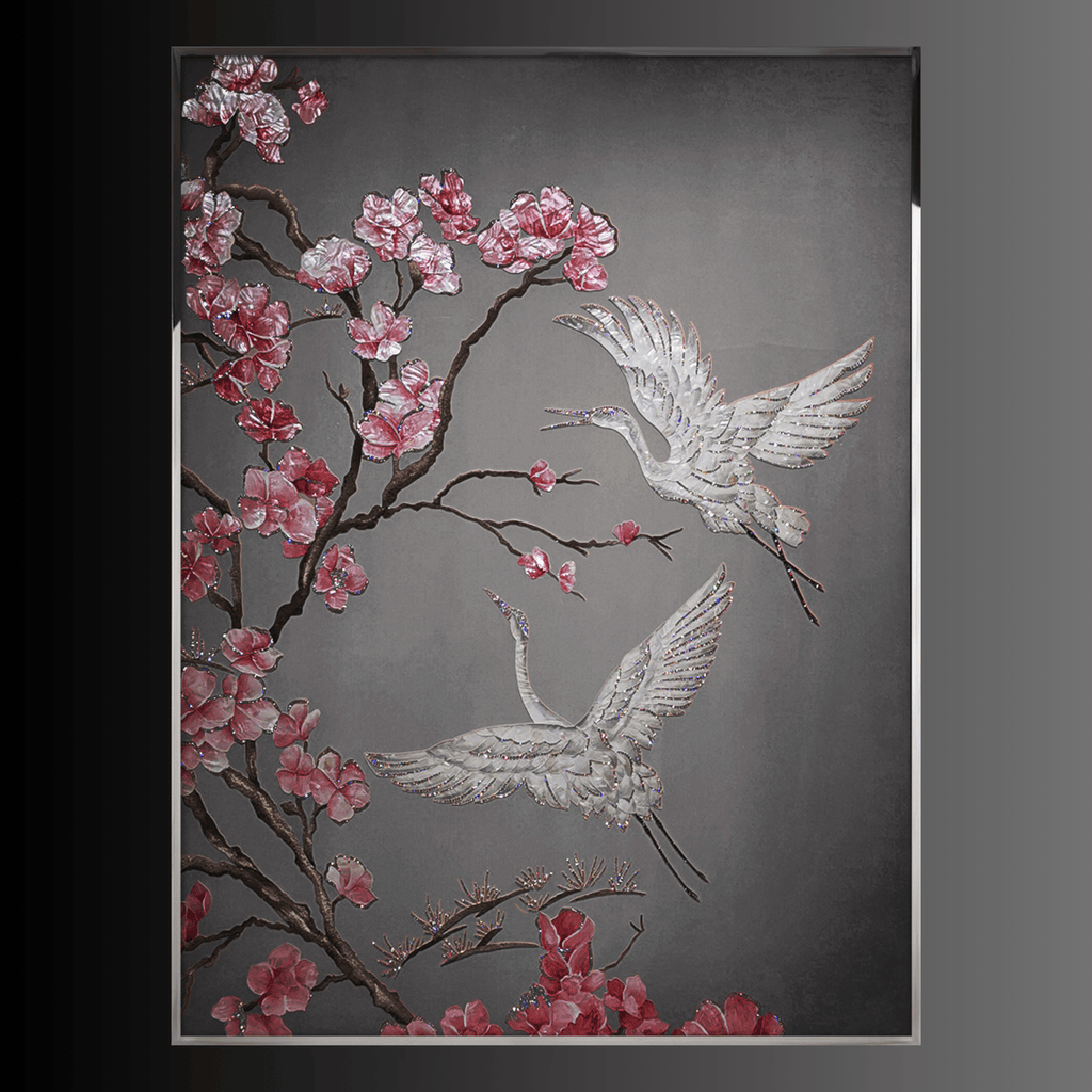 Sakura – Limited edition Swarovski Crystal Wall Art – HDLS