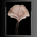 Silent Bloom limited edition sculptural wall art handcrafted in shell, stone, and Swarovski crystal.