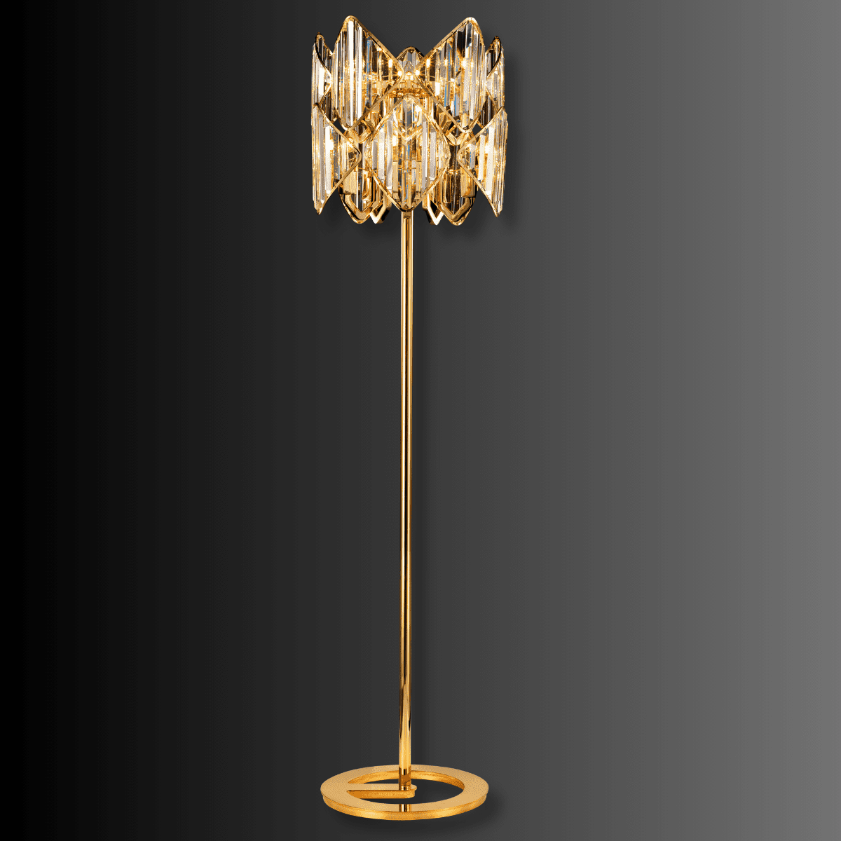 Solaris Atria Crystal Floor Lamp