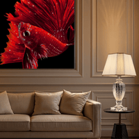 Luxury crystal table lamp styled in a high-end living room interior as an elegant statement lighting piece.