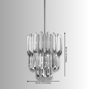 Crystal pendant lighting dimensions showing 30 cm diameter and 36 cm height for kitchen island planning.
