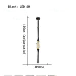 HDLS Lighting Ltd Black 1pcs QANDEL, NEW Creative Crystal Pendant Light.