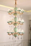 HDLS Lighting Ltd Chandelier 18 lights chandelier Blossom, Beautiful Luxury Stain Glass Chandelier. SKU:hdls#81X609