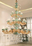 HDLS Lighting Ltd Chandelier 30 lights chandelier Blossom, Beautiful Luxury Stain Glass Chandelier. SKU:hdls#81X609