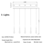 HDLS Lighting Ltd Chandelier 5 lights / NOT dimmable / Cool Light 6000K GOCCE D'ORO, ITALIA DESIGNER CHANDELIER. SKU: HDLS#8JJB5V