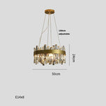 HDLS Lighting Ltd Chandelier 50cm  round MESSIER, ELEGANT CONTEMPORARY LUXURY CRYSTAL CHANDELIER. CODE:CHN#0091P00