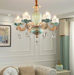 HDLS Lighting Ltd Chandelier 6 lights chandelier Blossom, Beautiful Luxury Stain Glass Chandelier. SKU:hdls#81X609