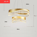HDLS Lighting Ltd Chandelier 60 40cm MAYALL, ELEGANT CONTEMPORARY LUXURY CRYSTAL CHANDELIER. CODE:CHN#009K444