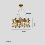 HDLS Lighting Ltd Chandelier 80cm round MESSIER, ELEGANT CONTEMPORARY LUXURY CRYSTAL CHANDELIER. CODE:CHN#0091P00