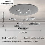 HDLS Lighting Ltd Chandelier B 7 heads 70cm / white light TIFANI, 2022 New Design Modern Pendant Light.SKU: HDLS#TIFA2032