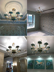 HDLS Lighting Ltd Chandelier Blossom, Beautiful Luxury Stain Glass Chandelier. SKU:hdls#81X609