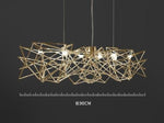 Italian, LED novelty luxury art hanging lights. SKU:65B13