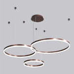HDLS Lighting Ltd Chandelier coffee / dia80cm 36W / Warm white Popular Ring Design LED Pendant Light. Code: chn#29200