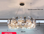 HDLS Lighting Ltd Chandelier D80cm 10 light / warm light 3200K Abies, elegant designer crystal chandelier. SKU: hdls#722F101