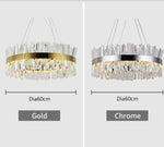 HDLS Lighting Ltd Chandelier Dia 60cm / China / Gold, Cold light TOP QUALITY CHROME, FINEST CRYSTAL CHANDELIER FOR LIVING ROOMS. CODE:CHN#98B44329