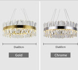 HDLS Lighting Ltd Chandelier Dia 60cm / China / Gold, Cold light TOP QUALITY CHROME, FINEST CRYSTAL CHANDELIER FOR LIVING ROOMS. CODE:CHN#98B44329