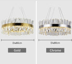 HDLS Lighting Ltd Chandelier Dia 80cm / China / Gold, Warm light TOP QUALITY CHROME, FINEST CRYSTAL CHANDELIER FOR LIVING ROOMS. CODE:CHN#98B44329