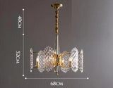 HDLS Lighting Ltd Chandelier Dia68cm / Cold White Arpina, Modern copper crystal chandelier. SKU:51L512