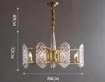 HDLS Lighting Ltd Chandelier Dia84cm / Cold White Arpina, Modern copper crystal chandelier. SKU:51L512