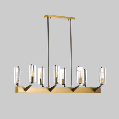 HDLS Lighting Ltd Chandelier Gold / >7 / L120xW40xH30cm, L, Warm White Best Contemporary Chandelier For Dining Rooms. Code:chn#0038487con11