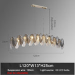 HDLS Lighting Ltd Chandelier L120cm / Dimmable warm light PIUME DI PAVONE, NEW 2022 LUXURY CRYSTAL SMOKY CHANDELIER.CODE:CHN#KJM8077
