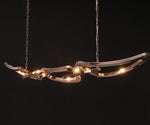 HDLS.Lighting LTD Chandelier Length 100cm / Rose gold lamp  body / Warm light no remote Catena, Italian Design pendant Light.