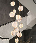 HDLS.Lighting LTD Chandelier LEXUS, Marble Stone, led chandelier.