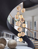 HDLS.Lighting LTD Chandelier LEXUS, Marble Stone, led chandelier.