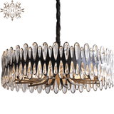 New Beautiful Black Round Crystal Chandelier For Living And Dining room. Code: chn#9898032