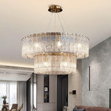 HDLS Lighting Ltd Chandelier Nina contemporary frosted crystal chandelier. SKU: hdls#906N989