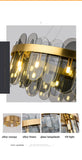 HDLS Lighting Ltd Chandelier Nina contemporary frosted crystal chandelier. SKU: hdls#906N9991