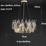 HDLS Lighting Ltd Chandelier S size-dia50cm / white light(6000k) Lilac elegant designer crystal chandelier. SKU: hdls#75lil09