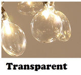 HDLS Lighting Ltd Chandelier Transparent / 27 Lights / BLACK Body, Warm white LED Leafy, Beautiful Modern Firefly Chandelier.SKU: hdls#54WW95