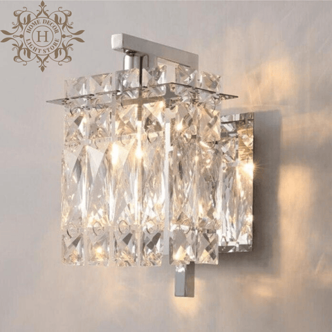 HDLS Luxury Top Quality Triple Double and Single Crystal Wall Lamp. Code: wallamp#11229932