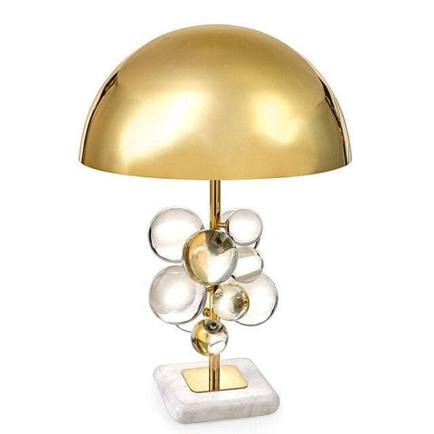 Home Decor Light Store table lamp New table lamp colored crystal ball Nordic modern golden marble lamp for living room